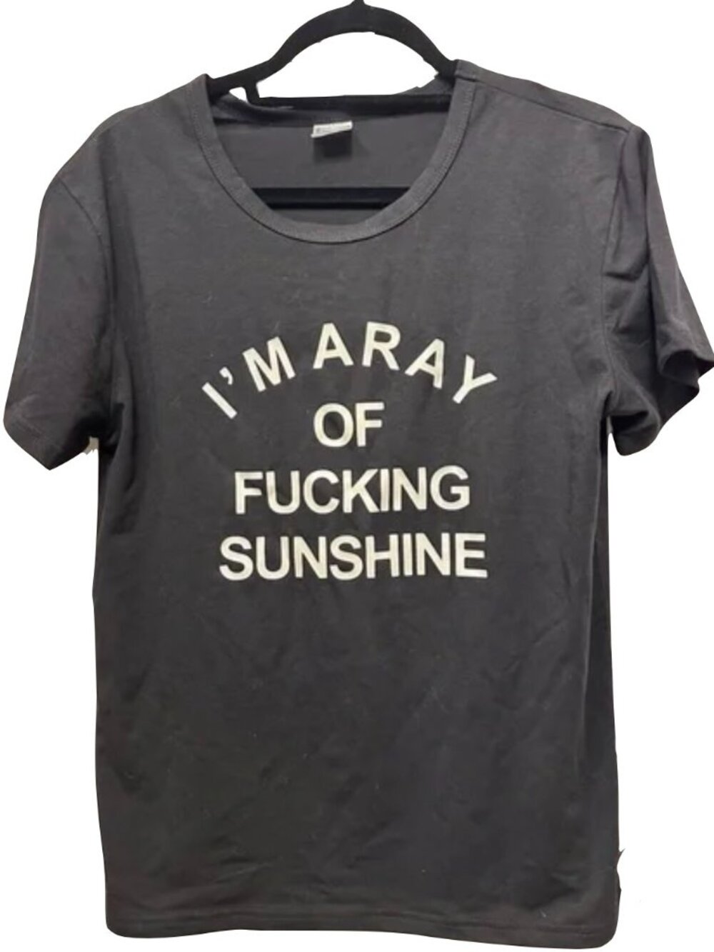 Graphic Black T-Shirt with Bold Text